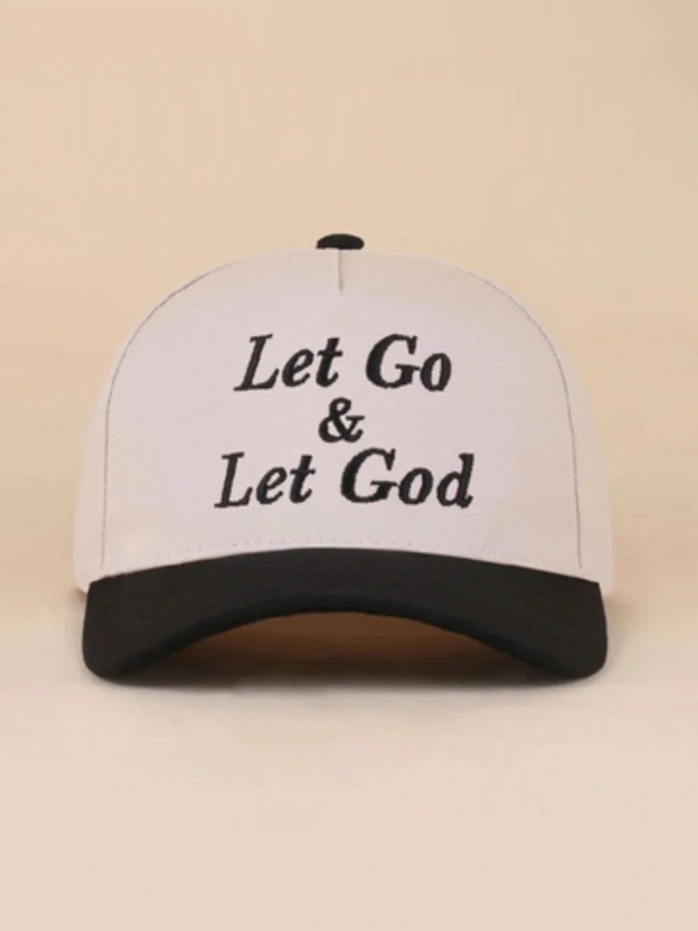 LET GO & LET GOD TWO TONE COTTON HAT
